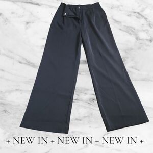 Womens High Waist Black Cropped Dress Pant